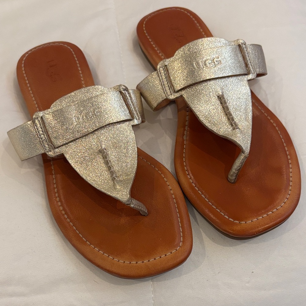 Ugg Gold thong sandals 7